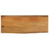 vidaXL Tablero de mesa borde natural madera maciza mango 80x40x3,8 cm