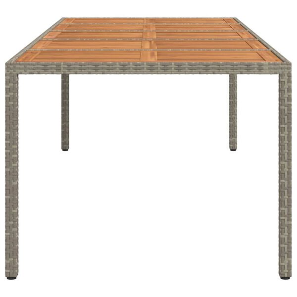 vidaXL Mesa de comedor de jard&iacute;n Gris 250 x 100 x 75 cm Polirat&aacute;n