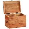 vidaXL Caja de almacenaje madera maciza de acacia 39x28x31 cm
