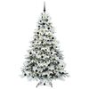 vidaXL Árbol de Navidad artificial con 300 LED 210 cm PE y PVC