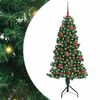 vidaXL &Aacute;rbol de Navidad Artificial de Esquina Verde 150 cm PVC y Metal