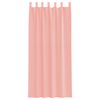 vidaXL Cortinas de gasa con trabillas 2 uds rosa 140x225 cm