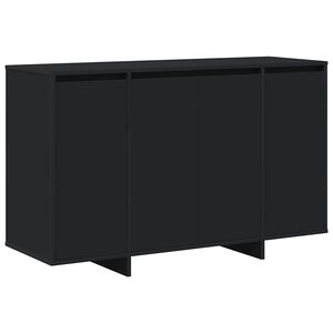 vidaXL Aparador Negro 120 x 41 x 75 cm Madera de ingenier&iacute;a