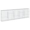 vidaXL Cesta de gaviones con cubierta hierro galvanizado 500x50x150 cm