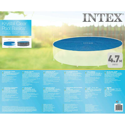 Intex Cubierta solar de piscina redonda 488 cm