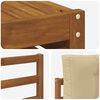vidaXL Conjunto de sof&aacute;s de exterior con coj&iacute;n 6 pcs Natural y Beige