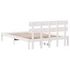 vidaXL Estructura de cama Blanco 150 x 200 cm Madera maciza de Pino