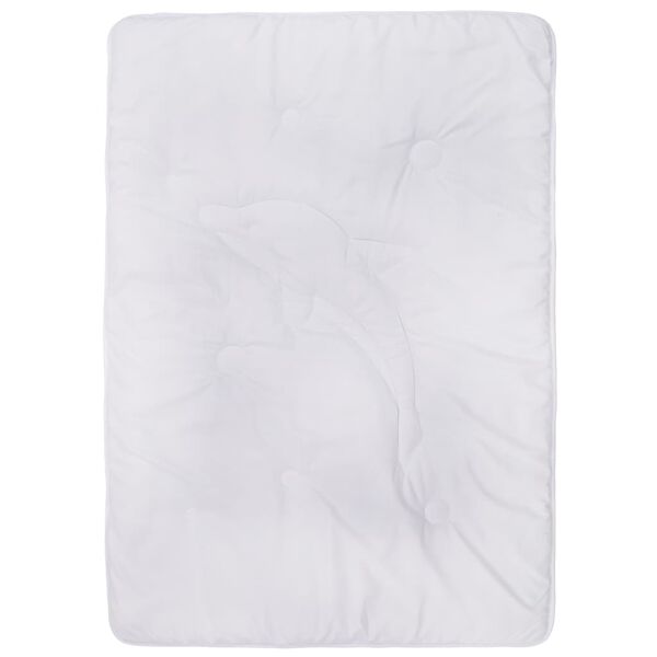 vidaXL Set edred&oacute;n entretiempo ni&ntilde;os 2 pzas blanco 100x135 cm/40x60 cm