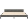 vidaXL Estructura de cama sin colchón terciopelo gris oscuro 180x200cm