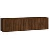 vidaXL Set de muebles para TV 3 pzas madera contrachapada roble marr&oacute;n