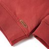 Sudadera infantil con capucha rojo tostado 92
