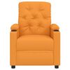 vidaXL Sillón de masaje eléctrico tela amarillo oscuro