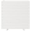 vidaXL Jardinera de madera maciza de pino blanca 70x40x72 cm