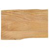vidaXL Tablero de mesa borde natural madera maciza mango 60x40x2,5 cm