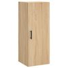 vidaXL Aparador de madera contrachapada roble Sonoma 34,5x34x180 cm