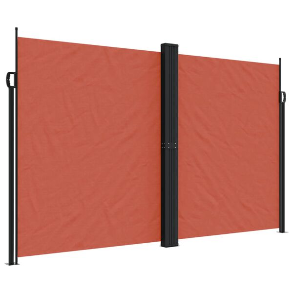 vidaXL Toldo lateral retr&aacute;ctil terracota 200x600 cm
