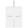 vidaXL Mueble con lavabo blanco madera contrachapada