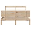 vidaXL Estructura de cama con cabecero madera maciza pino 135x190 cm