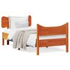 vidaXL Estructura de cama sin colch&oacute;n madera maciza marr&oacute;n 75x190 cm