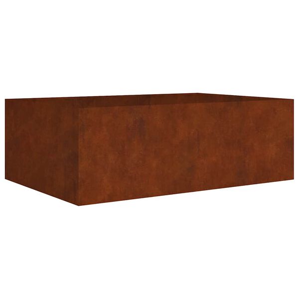 vidaXL Jardinera acero corten 120x80x40 cm