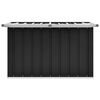 vidaXL Caja de almacenaje para jardín gris antracita 109x67x65 cm