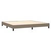 vidaXL Estructura de cama con somier tela gris taupe 200x200 cm
