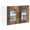 vidaXL Mueble de Cocina con estante 2 pcs Madera vieja 60 x 31 x 40 cm