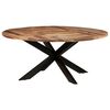 vidaXL Mesa de comedor redonda madera acacia acabado miel 175x75cm