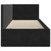 vidaXL Estructura de cama en esquina Negro 80 cm x 200 cm Terciopelo