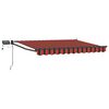 vidaXL Toldo manual retr&aacute;ctil con LEDs 3,5 x 2,5 m