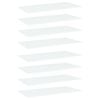 vidaXL Estantes para estanter&iacute;a 8 uds contrachapada blanco 80x30x1,5cm