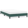 vidaXL Estructura cama sin colch&oacute;n terciopelo verde oscuro 120x210 cm