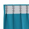 vidaXL Cortinas Opacas con Anillas 2 pcs Tuquesa 140 x 140 cm