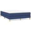 vidaXL Estructura de cama con somier tela azul 140x190 cm