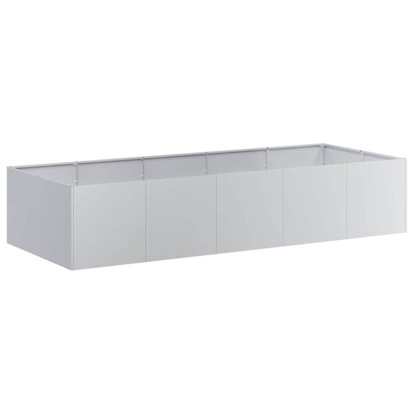 vidaXL Jardinera 200x80x40 cm de acero galvanizado