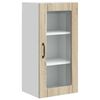vidaXL Armario de vidrio para pared PORTO Roble Sonoma 40 x 31 x 80 cm