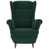 vidaXL Sill&oacute;n de terciopelo verde oscuro