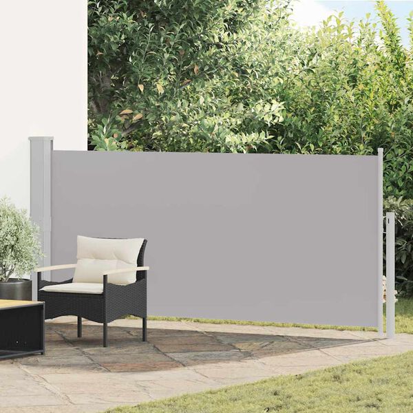 vidaXL Toldo lateral retr&aacute;ctil 140x300 cm gris