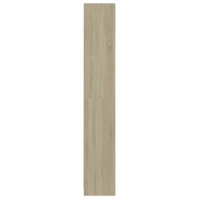 vidaXL Armario de baño madera contrachapada color roble 30x30x183,5 cm