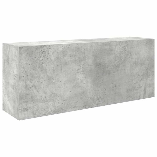 vidaXL Mueble pared ba&ntilde;o madera ingenier&iacute;a gris hormig&oacute;n 100x25x40 cm