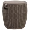 vidaXL Caja de almacenaje de jard&iacute;n 4 en 1 polipropileno marr&oacute;n claro