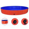 vidaXL Piscina para perros plegable PVC rojo 300x40 cm