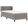 vidaXL Cama tipo Box Spring con colch&oacute;n Taup&eacute; 100 x 200 cm tela