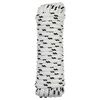 vidaXL Cuerda para barco 10 mm 12 m Blanco y Negro Poli&eacute;ster
