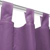 vidaXL Cortinas de micro-raso con bucles 2 unidades 140x245 cm lila