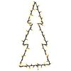 vidaXL Luces de Navidad Silueta de &Aacute;rbol 80 LEDs blanco c&aacute;lido