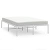 vidaXL Estructura de cama de metal blanca 120x190 cm