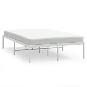 vidaXL Estructura de cama de metal blanca 120x190 cm