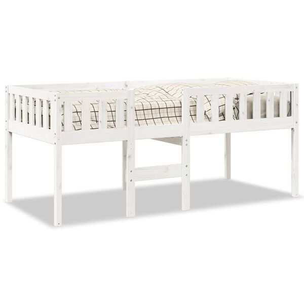 vidaXL Cama para ni&ntilde;os sin colch&oacute;n madera maciza pino blanca 80x200 cm