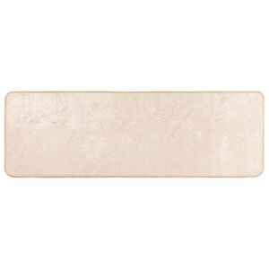 vidaXL Pasillo de alfombra MARSA Crema 50 x 100 cm Poli&eacute;ster y PVC